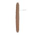 RealRock Dvigubas Dildo 14 - Dvigubas Falo imitatorius (36cm) - tamsiai natūralus