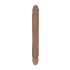 RealRock Dvigubas Dildo 14 - Dvigubas Falo imitatorius (36cm) - tamsiai natūralus