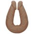 RealRock Dvigubas Dildo 14 - Dvigubas Falo imitatorius (36cm) - tamsiai natūralus