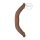 RealRock Dvigubas Dildo 18 - dvigubas dildo (46cm) - tamsus natūralus