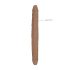 RealRock Dvigubas Dildo 18 - dvigubas dildo (46cm) - tamsus natūralus