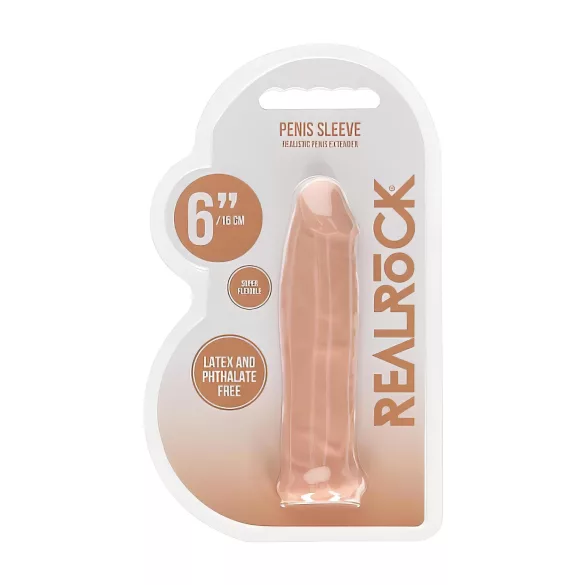 RealRock - penio mova - 17 cm - kūno spalvos