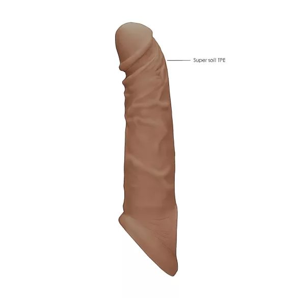 RealRock - penio mova - 21 cm - tamsi natūrali spalva