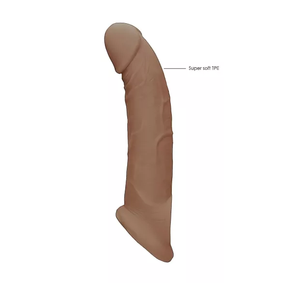 RealRock - penio mova - 21,5 cm - tamsi kūno spalva