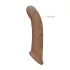 RealRock - penio mova - 21,5 cm - tamsi kūno spalva