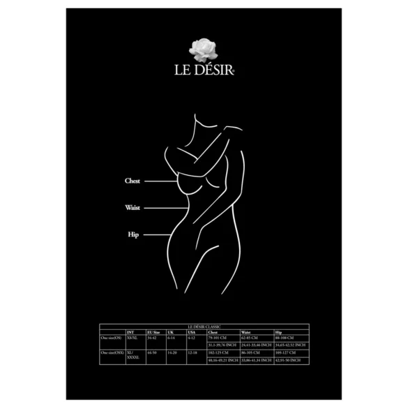 Le Désir Plus Size - atviros pėdkelnės - juodos - XXL-4XL