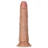 RealRock Slim - realistiškas dildo 15,5 cm - tamsi kūno spalva