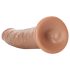 RealRock Slim - tikroviškas dildo 15,5 cm (tamsi natūrali spalva)