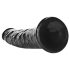 RealRock Slim tikroviškas dildo - 15,5 cm (juodas)