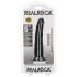 RealRock - realistiškas siauras dildo - 15,5 cm - juodas