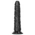 RealRock - realistiškas siauras dildo - 15,5 cm - juodas