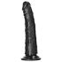RealRock - realistiškas siauras dildo - 15,5 cm - juodas