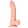 RealRock - siurbtukas, realistiškas dildo - 15,5 cm (natūralus)