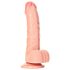 RealRock - siurbtukas, realistiškas dildo - 15,5 cm (natūralus)