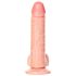 RealRock - siurbtukas, realistiškas dildo - 15,5 cm (natūralus)