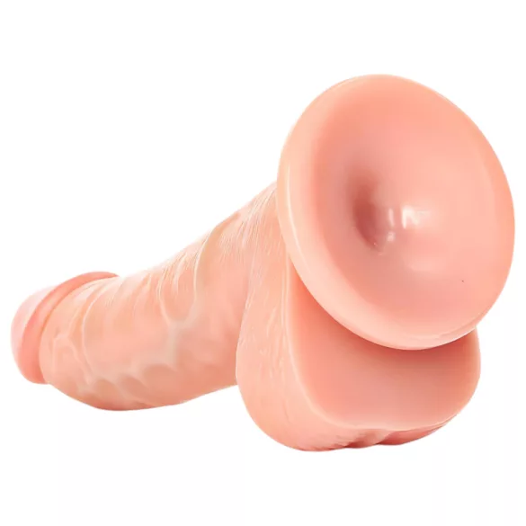RealRock - realistiškas dildo su siurbtuku - 15,5 cm natūralios spalvos
