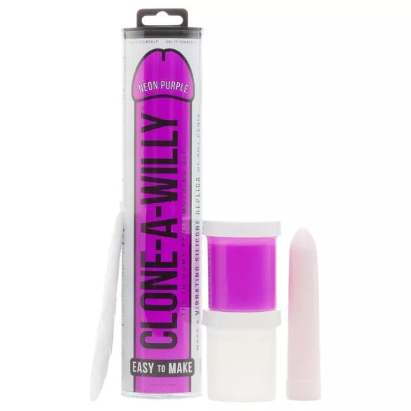 Clone-a-Willy - varpos atspaudų rinkinys su vibratoriumi - violetinė