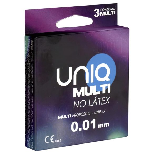 Uniq - latekso neturintys prezervatyvai - 3 vnt