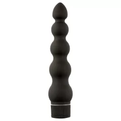   Doc Johnson - Black Magic 7 - standus analinis vibratorius su 5 karoliukais (juodas)