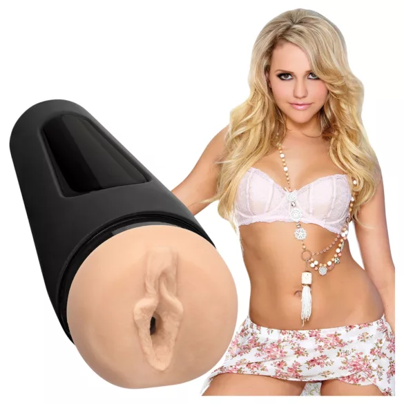 Doc Johnson Main Squeeze Mia Malkova - realistiškas vaginos masturbatorius (kūno spalvos)