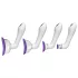 Doc Johnson Intimate - vibruojantis vakuuminis pompos rinkinys - violetinis