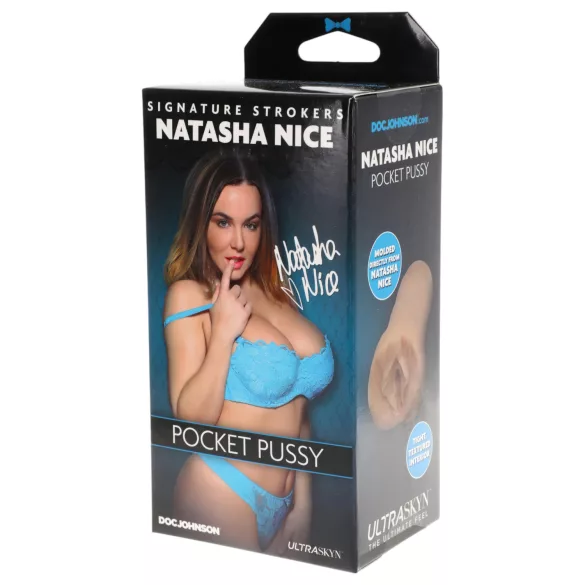 Doc Johnson Natasha Nice - realistiška Ultraskyn dirbtinė makštis (kūno spalvos)