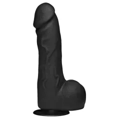   „Doc Johnson The Perfect Cock“ - realistiškas dildo (juodas) - 19 cm