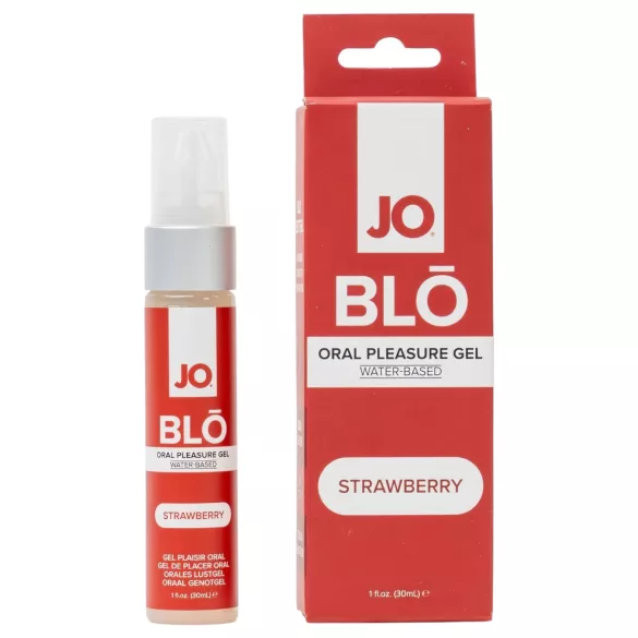 System JO BLO - aromatizuotas oralinis gelis, braškių (30 ml)