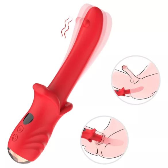 Bestoy - G taško vibratorius - atsparus vandeniui - raudonas