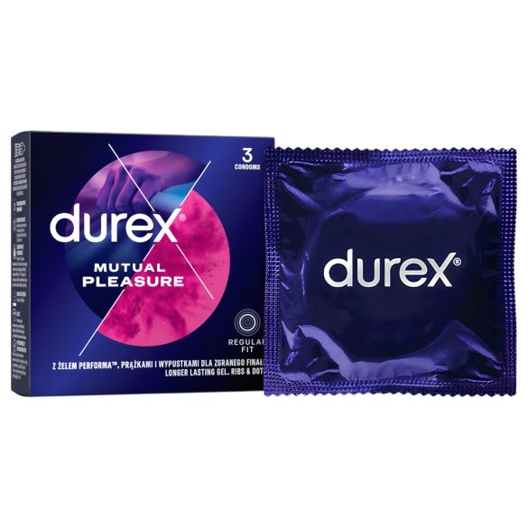Durex Mutual Pleasure - malonumo prezervatyvai (3 vnt.)