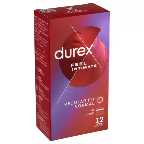 Durex Feel Intimate - plonas prezervatyvas - 12 vnt