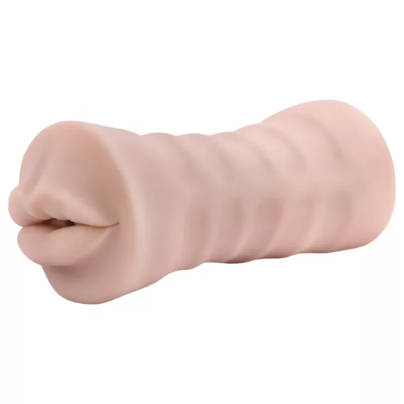 Enlust Nicole - vibruojanti burna vyrams - dirbtinis orifisas - natūrali spalva