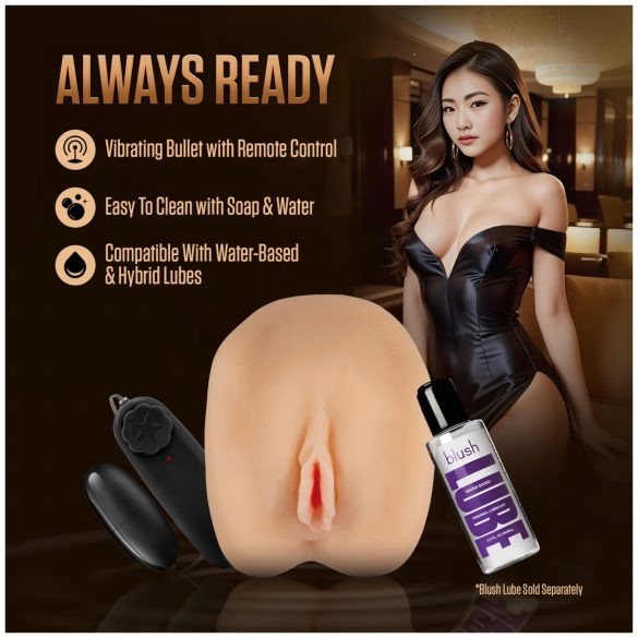 Enlust Camila - vibruojanti dirbtinė vagina su dirbtinio intelekto vaizdais (natūrali)