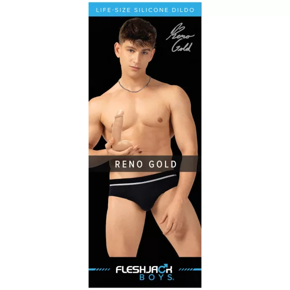 Fleshjack Reno Gold - realistiškas dildo - kūno spalvos
