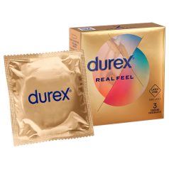 Durex Real Feel - prezervatyvai - be latekso - 3 vnt