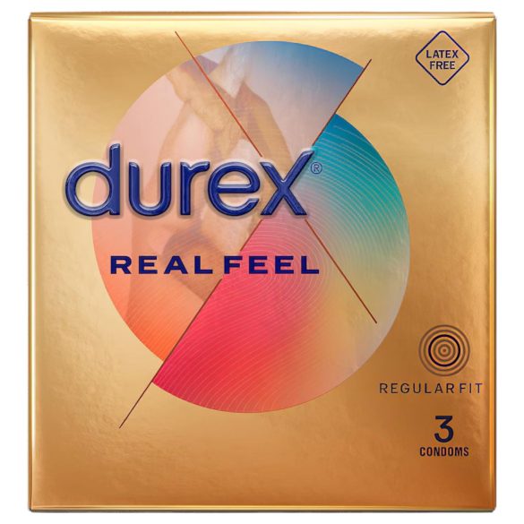 Durex Real Feel - prezervatyvai - be latekso - 3 vnt