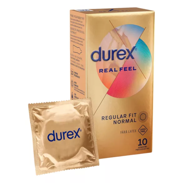 Durex Real Feel - prezervatyvai be latekso - 10 vnt