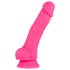 Blush Neo - dildo su siurbtuku - 19 cm - rožinis