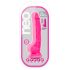Blush Neo – dildo su siurbtuku, 19 cm (rožinis)