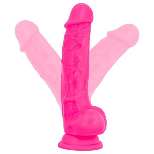 Blush Neo - dildo su siurbtuku - 19 cm - rožinis