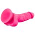 Blush Neo - dildo su siurbtuku - 19 cm - rožinis