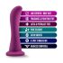 Temptasia Bellatrix - dildo su siurbtuku - silikonas - violetinis