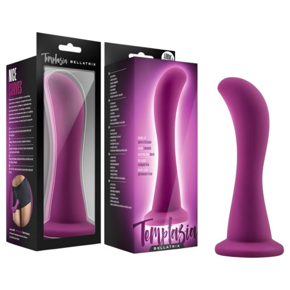 Temptasia Bellatrix - dildo su siurbtuku - silikonas - violetinis