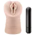 M for Men Ashley - vibruojanti dirbtinė vagina - natūrali spalva