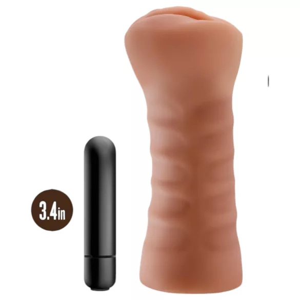M For Men Sofia - vibruojanti dirbtinė vagina - kūno spalvos