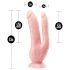 Dr. Skin 8 - natūrali dviguba dildo su siurbtuku