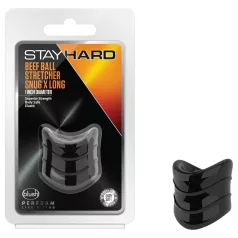 Stay Hard - varpos žiedas - juodas