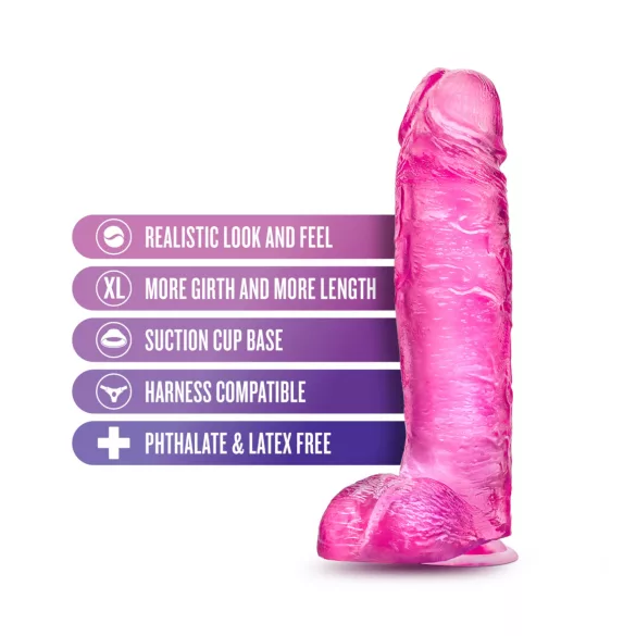 Blush B Yours Plus - realistiškas dildo (rožinis)