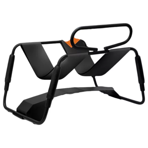 Temptasia - sekso kėdė su vibratoriumi - juoda/smėlio