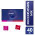 Durex Linksmybės Sprogimas – diskretiška prezervatyvų pakuotė (40 vnt)